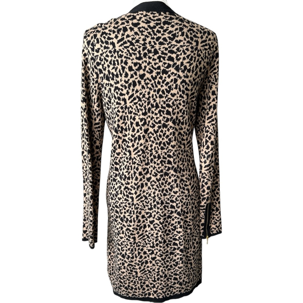 Rafaella Cheetah Print Cardigan with Black Trim - Picture 2 of 5